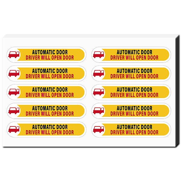 PandaHall CREATCABIN 8 Sheets Automatic Door Stickers Mini Vinyl Coated Self Adhesive Stickers Waterproof Warning Sign Safety Caution...
PandaHall CREATCABIN 8 Sheets Automatic Door Stickers Mini Vinyl Coated Self Adhesive Stickers Waterproof Warning Sign Safety Caution...