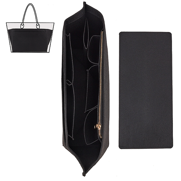 PandaHall Felt Purse Organizer Insert, Handbag Tote Shaper Organiser, Bag Accessories, Rectangle, Black, Bag: 37x23x16cm, Plate...
PandaHall Felt Purse Organizer Insert, Handbag Tote Shaper Organiser, Bag Accessories, Rectangle, Black, Bag: 37x23x16cm, Plate...