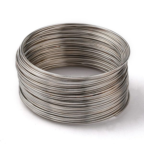 PandaHall Steel Bracelet Memory Wire, Platinum, 20 Gauge, 0.8mm, 55mm inner diameter, about 1150 circles/1000g. Steel Round
PandaHall Steel Bracelet Memory Wire, Platinum, 20 Gauge, 0.8mm, 55mm inner diameter, about 1150 circles/1000g. Steel Round