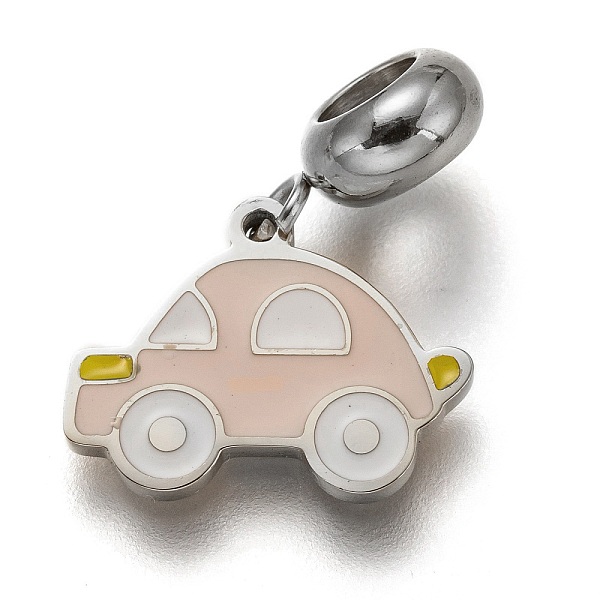 PandaHall 304 Stainless Steel European Dangle Charms, Large Hole Pendants, with Enamel, Car, Stainless Steel Color, 22mm, Hole: 4.5mm..., Pink
PandaHall 304 Stainless Steel European Dangle Charms, Large Hole Pendants, with Enamel, Car, Stainless Steel Color, 22mm, Hole: 4.5mm..., Pink