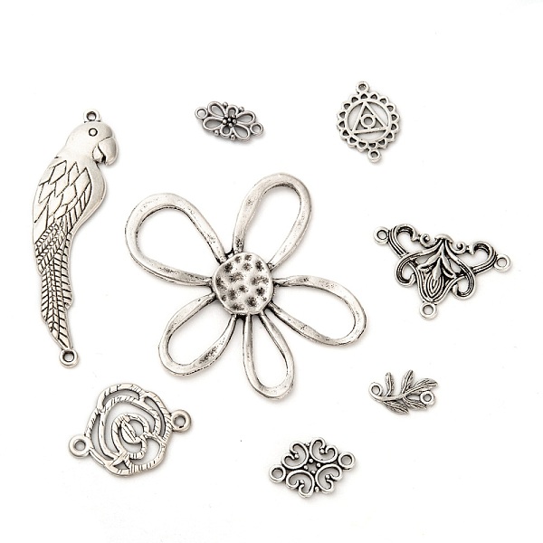 PandaHall Tibetan Style Alloy Links Connectors, Mixed Shapes, Antique Silver, 11~69x6.5~54x1~5mm, Hole: 1~3mm Alloy Mixed Shapes
PandaHall Tibetan Style Alloy Links Connectors, Mixed Shapes, Antique Silver, 11~69x6.5~54x1~5mm, Hole: 1~3mm Alloy Mixed Shapes