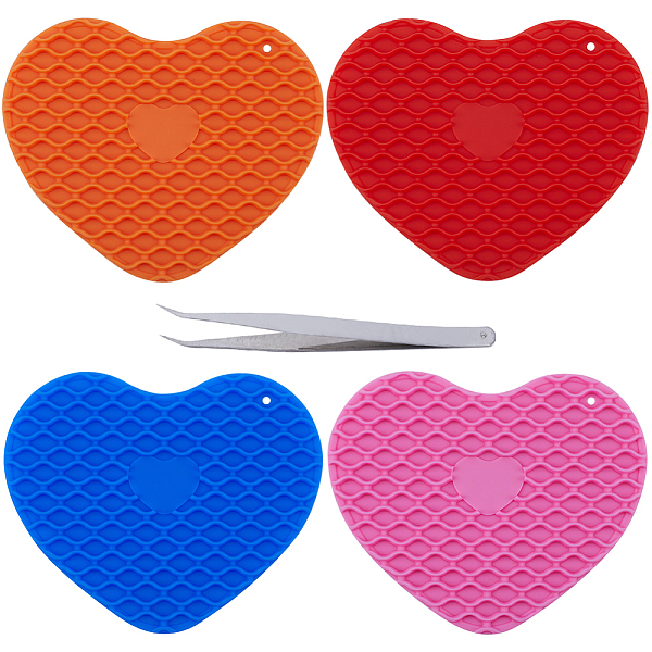 PandaHall GORGECRAFT 4 Colors Silicone Doming Mat Heart-Shaped Trivet Mat Hot Plate Holder Heat Resistant Synthetic Rubber Pads Kitchen Tool..., Multicolor
PandaHall GORGECRAFT 4 Colors Silicone Doming Mat Heart-Shaped Trivet Mat Hot Plate Holder Heat Resistant Synthetic Rubber Pads Kitchen Tool..., Multicolor