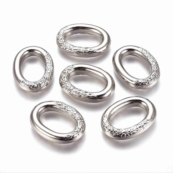 PandaHall CCB Plastic Carved Linking Rings, Oval, Platinum, 29x22x5.5mm Plastic Oval
PandaHall CCB Plastic Carved Linking Rings, Oval, Platinum, 29x22x5.5mm Plastic Oval