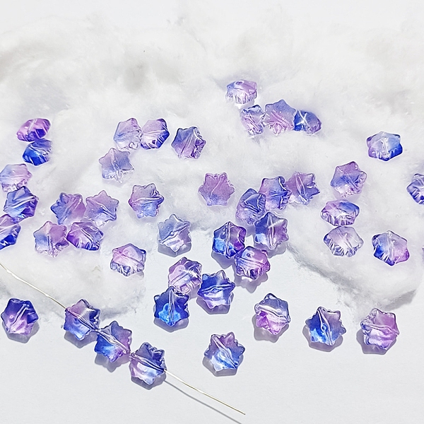 PandaHall Transparent Glass Beads, Christmas Snowflake, Medium Purple, 11.5x10.5x7.5mm, Hole: 1mm Glass Snowflake
PandaHall Transparent Glass Beads, Christmas Snowflake, Medium Purple, 11.5x10.5x7.5mm, Hole: 1mm Glass Snowflake