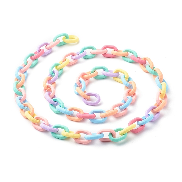 PandaHall Handmade Cable Chains, with Acrylic Quick Link Connectors, Colorful, 25.5x17.5x5.5mm, about 1m/strand Acrylic
PandaHall Handmade Cable Chains, with Acrylic Quick Link Connectors, Colorful, 25.5x17.5x5.5mm, about 1m/strand Acrylic