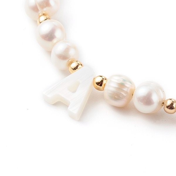 PandaHall Letter Natural Freshwater Shell Pendant Necklaces, with Natural Cultured Freshwater Pearl Beads, Brass Beads, 304 Stainless Steel..., White
PandaHall Letter Natural Freshwater Shell Pendant Necklaces, with Natural Cultured Freshwater Pearl Beads, Brass Beads, 304 Stainless Steel..., White
