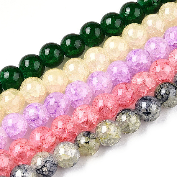 PandaHall Baking Painted Crackle Glass Bead Strands, Round, Mixed Color, 8mm, Hole: 1.3~1.6mm, about 100pcs/strand, 31.4 inch Glass Round..., Multicolor
PandaHall Baking Painted Crackle Glass Bead Strands, Round, Mixed Color, 8mm, Hole: 1.3~1.6mm, about 100pcs/strand, 31.4 inch Glass Round..., Multicolor
