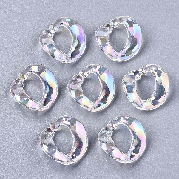 PandaHall Transparent Acrylic Linkings Rings, Quick Link Connectors, For Curb Chains Making, AB Color, Twist, Clear AB, 23x23x10mm, Inner..., White
PandaHall Transparent Acrylic Linkings Rings, Quick Link Connectors, For Curb Chains Making, AB Color, Twist, Clear AB, 23x23x10mm, Inner..., White
