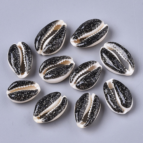 PandaHall Natural Cowrie Shell Beads, with Epoxy Resin and Glitter Powder, Undrilled/No Hole, Black, 17~22x11~14x7~8mm Cowrie Shell Shell...
PandaHall Natural Cowrie Shell Beads, with Epoxy Resin and Glitter Powder, Undrilled/No Hole, Black, 17~22x11~14x7~8mm Cowrie Shell Shell...