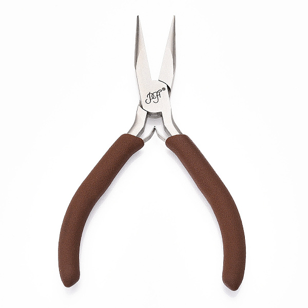 PandaHall Steel Jewelry Pliers, Needle Nose Plier, with Plastic Handle, Saddle Brown, 12x8.5x1cm Steel
PandaHall Steel Jewelry Pliers, Needle Nose Plier, with Plastic Handle, Saddle Brown, 12x8.5x1cm Steel