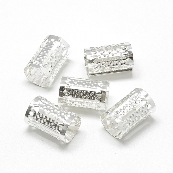 PandaHall Iron Dreadlocks Beads Hair Decoration, Hair Coil Cuffs, Column, Silver Color Plated, 15x8mm, Hole: 7mm Iron Silver
PandaHall Iron Dreadlocks Beads Hair Decoration, Hair Coil Cuffs, Column, Silver Color Plated, 15x8mm, Hole: 7mm Iron Silver