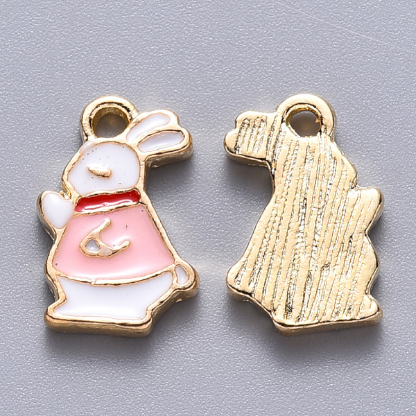 PandaHall Alloy Enamel Charms, Rabbit, Light Gold, Pink, 14x9x2mm, Hole: 1.5mm Alloy+Enamel Rabbit Pink
PandaHall Alloy Enamel Charms, Rabbit, Light Gold, Pink, 14x9x2mm, Hole: 1.5mm Alloy+Enamel Rabbit Pink