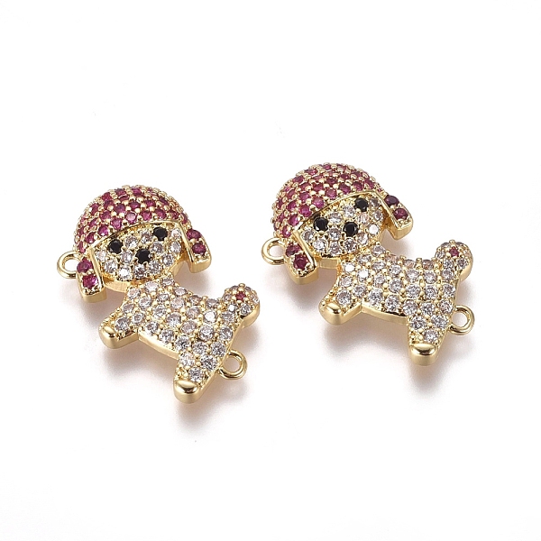 PandaHall Brass Micro Pave Cubic Zirconia Puppy Links connectors, Poodle Dog Findings, Colorful, Golden, 21x14.5x4.5mm, Hole: 1.2mm...
PandaHall Brass Micro Pave Cubic Zirconia Puppy Links connectors, Poodle Dog Findings, Colorful, Golden, 21x14.5x4.5mm, Hole: 1.2mm...
