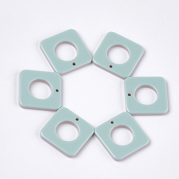 PandaHall Resin Pendants, Two Tone, Square, Pale Turquoise, 24.5x24.5x3mm, Hole: 1.6mm Resin Square Cyan
PandaHall Resin Pendants, Two Tone, Square, Pale Turquoise, 24.5x24.5x3mm, Hole: 1.6mm Resin Square Cyan