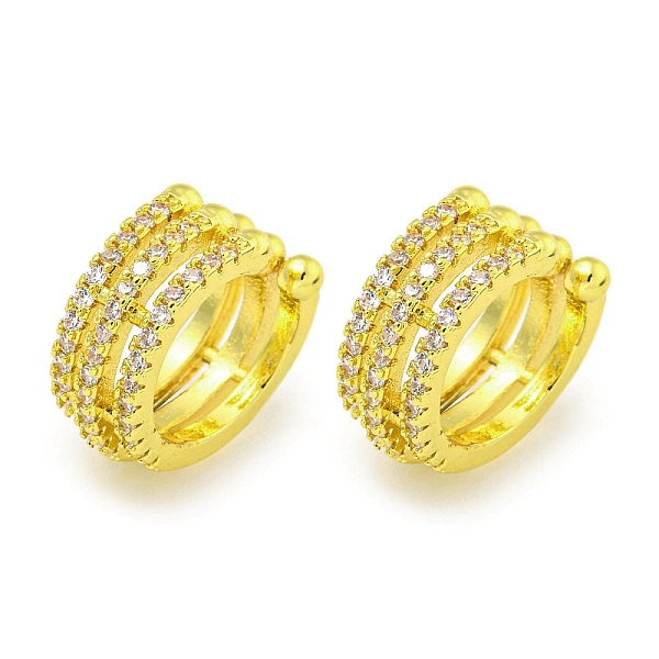 PandaHall Brass Micro Pave Cubic Zirconia Cuff Earrings, Real 18K Gold Plated, 16.5x6mm Cubic Zirconia Clear
PandaHall Brass Micro Pave Cubic Zirconia Cuff Earrings, Real 18K Gold Plated, 16.5x6mm Cubic Zirconia Clear
