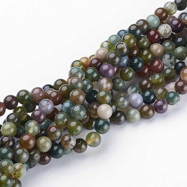 PandaHall Natural Indian Agate Beads Strands, Round, about 6mm in diameter, hole: about 0.8mm, about 59~62pcs/strand, 15~16 inch Indian...
PandaHall Natural Indian Agate Beads Strands, Round, about 6mm in diameter, hole: about 0.8mm, about 59~62pcs/strand, 15~16 inch Indian...