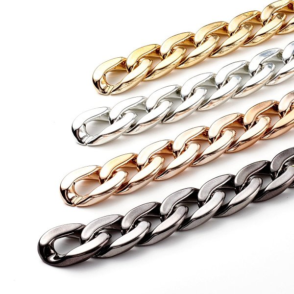PandaHall Handmade CCB Plastic Curb Chains, Twisted Chains, Unwelded, Mixed Color, 39x24x8mm, about 39.37 inch(1m)/strand Plastic
PandaHall Handmade CCB Plastic Curb Chains, Twisted Chains, Unwelded, Mixed Color, 39x24x8mm, about 39.37 inch(1m)/strand Plastic
