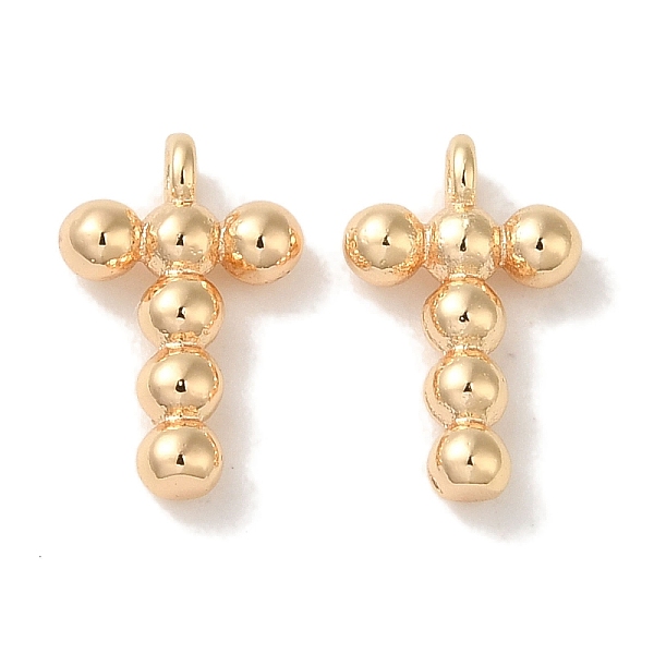 PandaHall Brass Pendants, Letter Charms, Real 18K Gold Plated, 12x7x2mm, Hole: 1mm Brass Letter T
PandaHall Brass Pendants, Letter Charms, Real 18K Gold Plated, 12x7x2mm, Hole: 1mm Brass Letter T