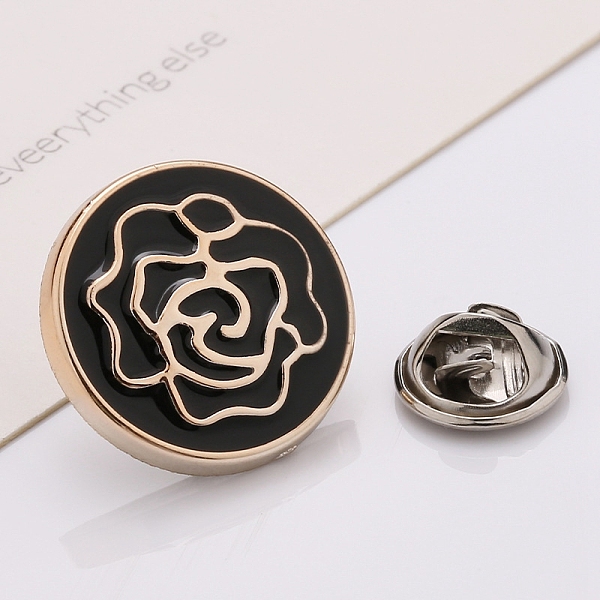 PandaHall Plastic Brooch, Alloy Pin, with Enamel, for Garment Accessories, Round with Rose Flower, Black, 21mm Alloy+Enamel Round Black
PandaHall Plastic Brooch, Alloy Pin, with Enamel, for Garment Accessories, Round with Rose Flower, Black, 21mm Alloy+Enamel Round Black