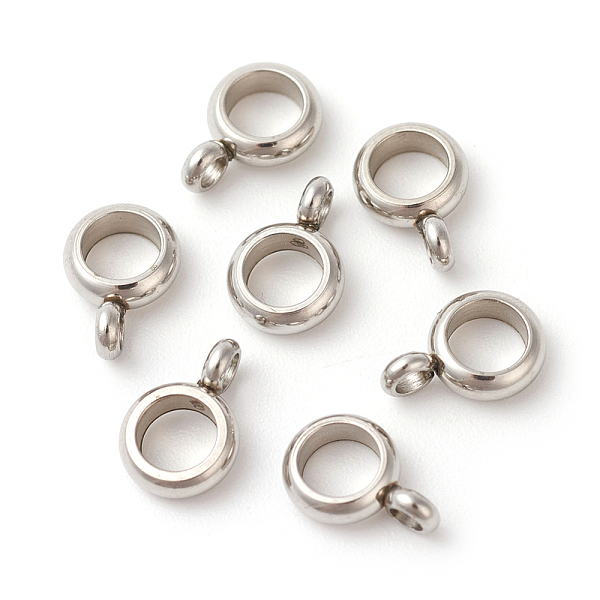 PandaHall 304 Stainless Steel Tube Bails, Loop Bails, Flat Round, Stainless Steel Color, 8.5x6x3mm, Hole: 1.8mm, Inner Diameter: 4mm 304...
PandaHall 304 Stainless Steel Tube Bails, Loop Bails, Flat Round, Stainless Steel Color, 8.5x6x3mm, Hole: 1.8mm, Inner Diameter: 4mm 304...