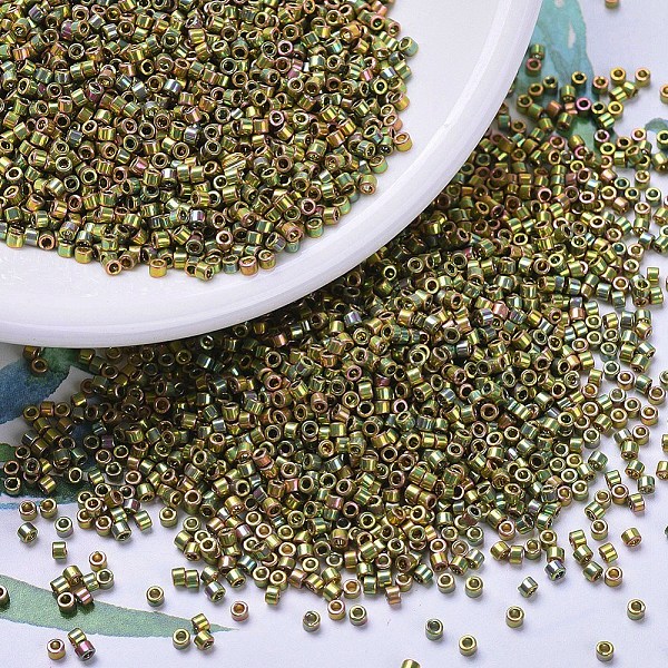 PandaHall MIYUKI Delica Beads, Cylinder, Japanese Seed Beads, 11/0, (DB0508) 24kt Green Gold Iris, 1.3x1.6mm, Hole: 0.8mm, about...
PandaHall MIYUKI Delica Beads, Cylinder, Japanese Seed Beads, 11/0, (DB0508) 24kt Green Gold Iris, 1.3x1.6mm, Hole: 0.8mm, about...