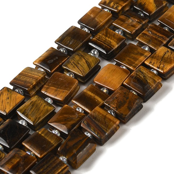 PandaHall Natural Tiger Eye Beads Strands, Square, with Seed Beads, 10~10.5x10~10.5x5~5.5mm, Hole: 1.6mm, about 32pcs/strand, 15.16~15.35...
PandaHall Natural Tiger Eye Beads Strands, Square, with Seed Beads, 10~10.5x10~10.5x5~5.5mm, Hole: 1.6mm, about 32pcs/strand, 15.16~15.35...