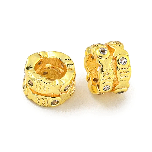 PandaHall Rack Plating Brass Micro Pave Clear Cubic Zirconia European Beads, Large Hole Beads, Long-Lasting Plated, Lead Free & Cadmium Free...
PandaHall Rack Plating Brass Micro Pave Clear Cubic Zirconia European Beads, Large Hole Beads, Long-Lasting Plated, Lead Free & Cadmium Free...