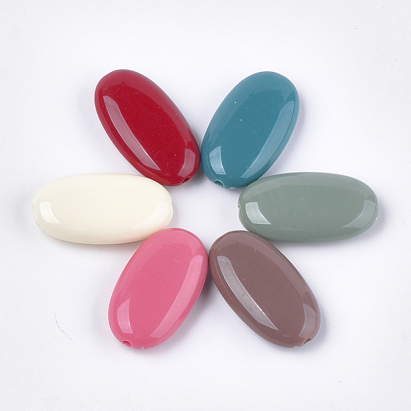 PandaHall Opaque Acrylic Beads, Oval, Mixed Color, 34x19x9mm, Hole: 2mm Acrylic Oval Multicolor
PandaHall Opaque Acrylic Beads, Oval, Mixed Color, 34x19x9mm, Hole: 2mm Acrylic Oval Multicolor