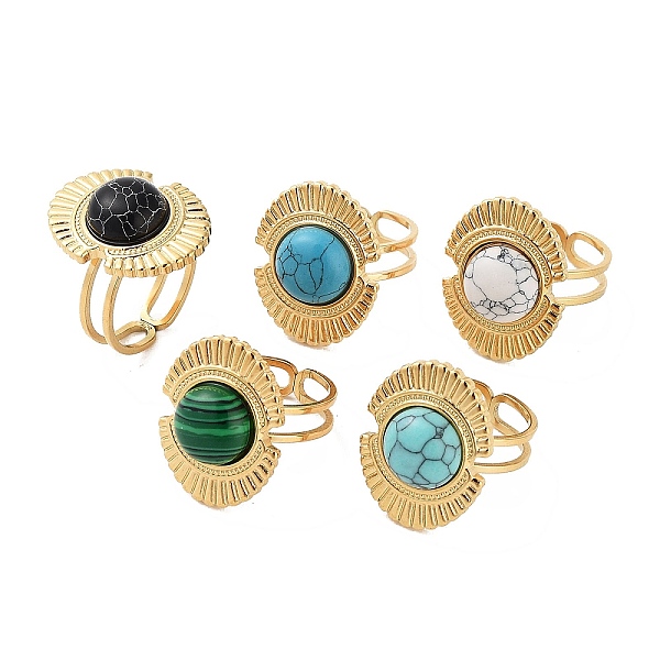 PandaHall Ion Plating(IP) 304 Stainless Steel Ring, Adjustable Synthesize Gemstone Rings, Oval, 17x22mm, Inner Diameter: Adjustable Mixed...
PandaHall Ion Plating(IP) 304 Stainless Steel Ring, Adjustable Synthesize Gemstone Rings, Oval, 17x22mm, Inner Diameter: Adjustable Mixed...
