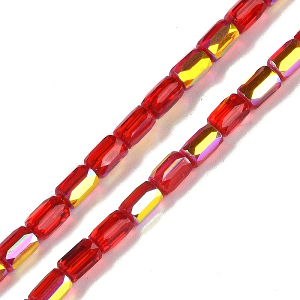 PandaHall Electroplate Glass Beads Strands, AB Color Plated, Faceted, Column, Cerise, 6.5x4mm, Hole: 0.8mm, about 80pcs/strand, 20.08''..., Red
PandaHall Electroplate Glass Beads Strands, AB Color Plated, Faceted, Column, Cerise, 6.5x4mm, Hole: 0.8mm, about 80pcs/strand, 20.08''..., Red