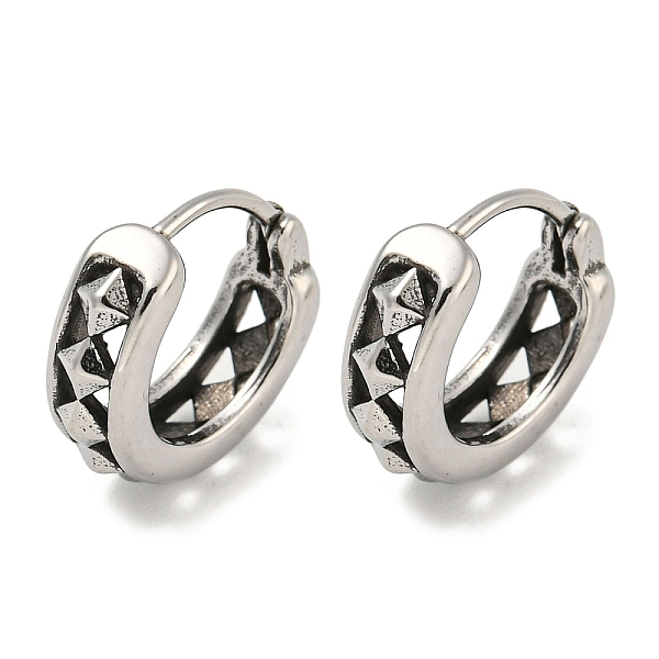 PandaHall 316 Surgical Stainless Steel Hoop Earrings, Rhombus, Antique Silver, 14.5x5.5mm 316 Surgical Stainless Steel Rhombus
PandaHall 316 Surgical Stainless Steel Hoop Earrings, Rhombus, Antique Silver, 14.5x5.5mm 316 Surgical Stainless Steel Rhombus