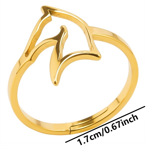 PandaHall 304 Stainless Steel Adjustable Ring, Hollow Horse Head, Golden, Inner Diameter: 17mm 304 Stainless Steel Horse
PandaHall 304 Stainless Steel Adjustable Ring, Hollow Horse Head, Golden, Inner Diameter: 17mm 304 Stainless Steel Horse