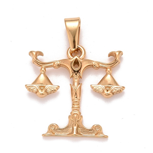 PandaHall Ion Plating(IP) 304 Stainless Steel Pendants, Textured, Constellation/Zodiac Sign, Libra, 29.5x30.5x2.1mm, Hole: 10x4.5mm 304...
PandaHall Ion Plating(IP) 304 Stainless Steel Pendants, Textured, Constellation/Zodiac Sign, Libra, 29.5x30.5x2.1mm, Hole: 10x4.5mm 304...