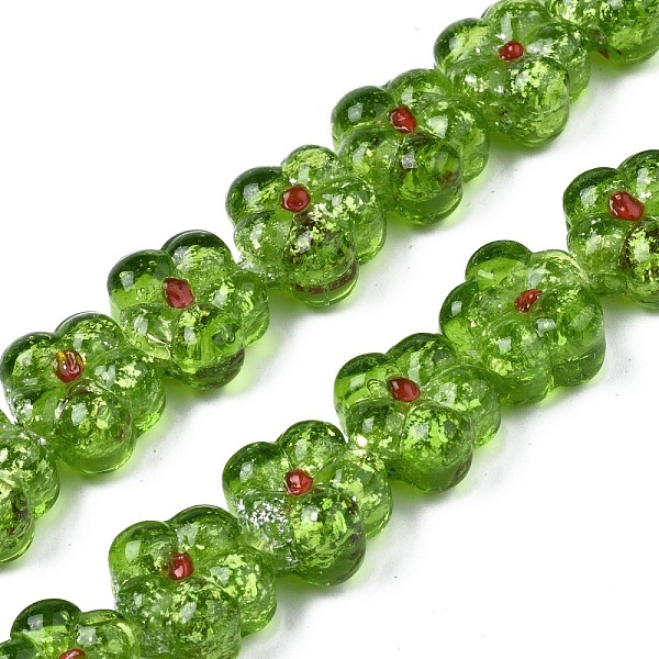 PandaHall Transparent Handmade Bumpy Lampwork Beads Strands, with Silver Glitter, Flower, Yellow Green, 13.5~14.5x14.5x8.5~10mm, Hole...
PandaHall Transparent Handmade Bumpy Lampwork Beads Strands, with Silver Glitter, Flower, Yellow Green, 13.5~14.5x14.5x8.5~10mm, Hole...