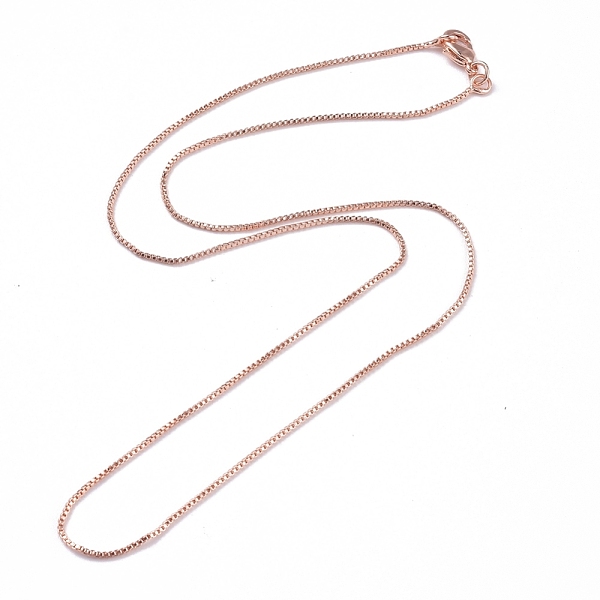 PandaHall Brass Venetian Chain, Box Chain Necklaces, with Lobster Claw Clasps, Long-Lasting Plated, Rose Gold, 16.53 inch(42cm), 1mm Brass
PandaHall Brass Venetian Chain, Box Chain Necklaces, with Lobster Claw Clasps, Long-Lasting Plated, Rose Gold, 16.53 inch(42cm), 1mm Brass