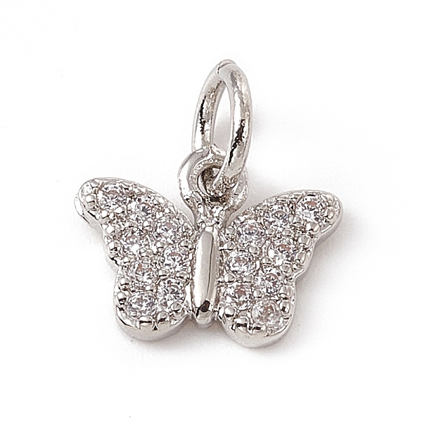 PandaHall Brass Micro Pave Clear Cubic Zirconia Butterfly Charms, with Open Jump Rings, Platinum, 7.5x10x1.5mm, Ring: 5x0.8mm, Hole: 3mm...
PandaHall Brass Micro Pave Clear Cubic Zirconia Butterfly Charms, with Open Jump Rings, Platinum, 7.5x10x1.5mm, Ring: 5x0.8mm, Hole: 3mm...