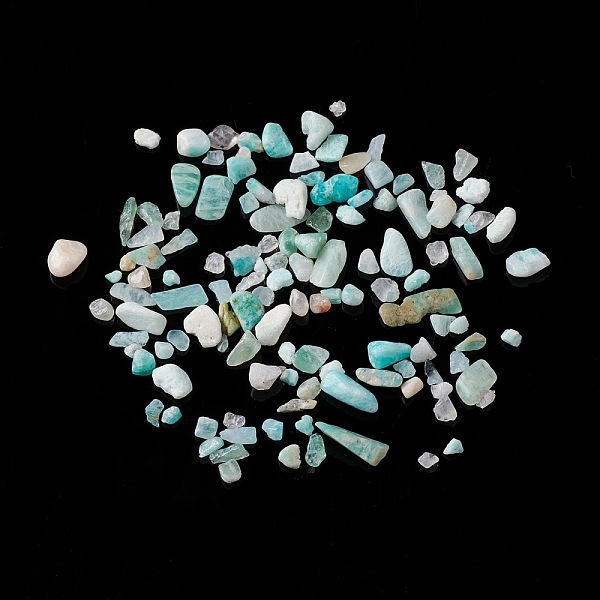 PandaHall Natural Amazonite Chip Beads, No Hole/Undrilled, 2~12x2~10x1~3mm, about 1120pcs/100g Amazonite Chip
PandaHall Natural Amazonite Chip Beads, No Hole/Undrilled, 2~12x2~10x1~3mm, about 1120pcs/100g Amazonite Chip