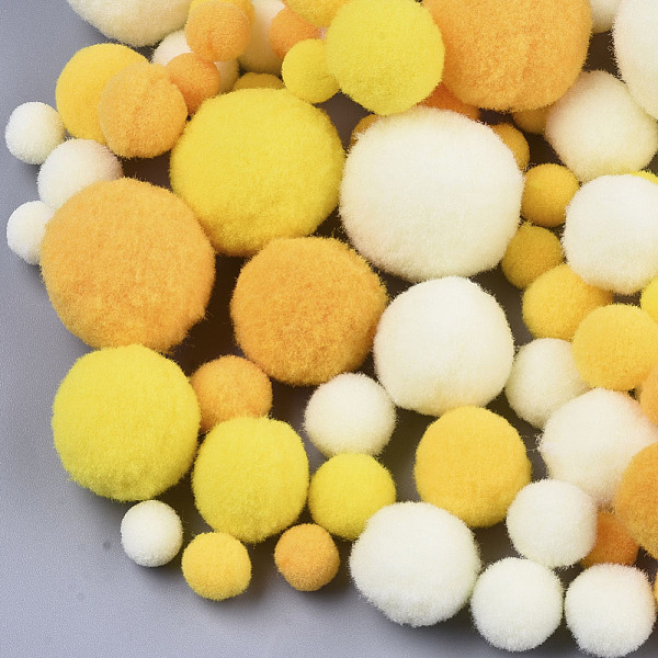 PandaHall DIY Doll Craft Polyester High-elastic Pom Pom Ball, Round, Mixed Color, 7~29mm Polyester Multicolor
PandaHall DIY Doll Craft Polyester High-elastic Pom Pom Ball, Round, Mixed Color, 7~29mm Polyester Multicolor