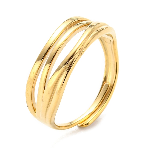 PandaHall 304 Stainless Steel Hollow Adjustable Ring for Women, Real 14K Gold Plated, Inner Diameter: 18mm 304 Stainless Steel
PandaHall 304 Stainless Steel Hollow Adjustable Ring for Women, Real 14K Gold Plated, Inner Diameter: 18mm 304 Stainless Steel