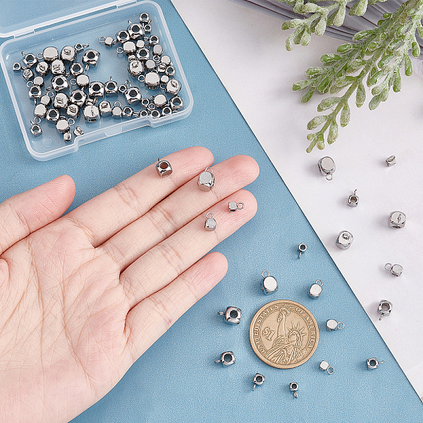 PandaHall UNICRAFTALE about 80pcs 4 Sizes Hanger Links Jewelery 304 Stainless Steel Cube Bail Beads Hypoallergenic Cube Beads Hanger Charms...
PandaHall UNICRAFTALE about 80pcs 4 Sizes Hanger Links Jewelery 304 Stainless Steel Cube Bail Beads Hypoallergenic Cube Beads Hanger Charms...