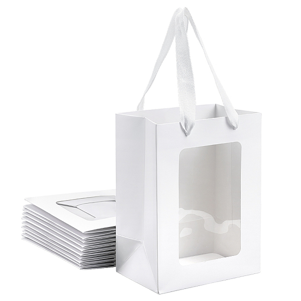 PandaHall 12 Pcs Kraft Paper Gift Bags with Clear Window, 7.9x5.9x4.1inch Paper Gift Tote Bags with Handles Paper Shopping Bags for..., White
PandaHall 12 Pcs Kraft Paper Gift Bags with Clear Window, 7.9x5.9x4.1inch Paper Gift Tote Bags with Handles Paper Shopping Bags for..., White