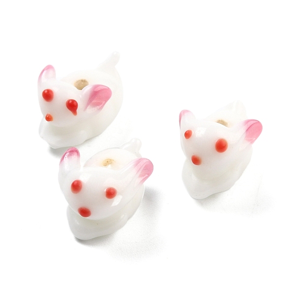 PandaHall Handmade Lampwork Beads, Rabbit, Snow, 19~20x13~14x12~13mm, Hole: 1.6~2mm Lampwork Rabbit White
PandaHall Handmade Lampwork Beads, Rabbit, Snow, 19~20x13~14x12~13mm, Hole: 1.6~2mm Lampwork Rabbit White