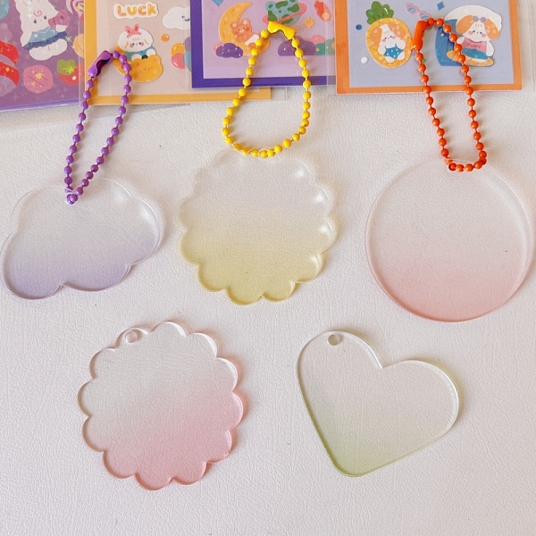 PandaHall Gradient Style Transparent Acrylic Keychain, with Plastic Ball Chains, Mixed Shapes, Mixed Color, 8.2x7.8cm, 5pcs/set Acrylic..., Multicolor
PandaHall Gradient Style Transparent Acrylic Keychain, with Plastic Ball Chains, Mixed Shapes, Mixed Color, 8.2x7.8cm, 5pcs/set Acrylic..., Multicolor
