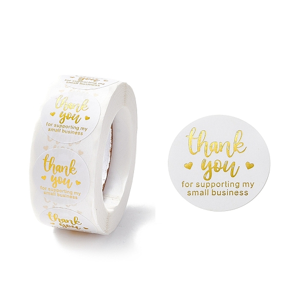 PandaHall Thank You Stickers Roll, Flat Round Paper Gift Tag Stickers, Adhesive Labels Stickers, Heart Pattern, 2.8cm, about 28mm wide..., Gold
PandaHall Thank You Stickers Roll, Flat Round Paper Gift Tag Stickers, Adhesive Labels Stickers, Heart Pattern, 2.8cm, about 28mm wide..., Gold