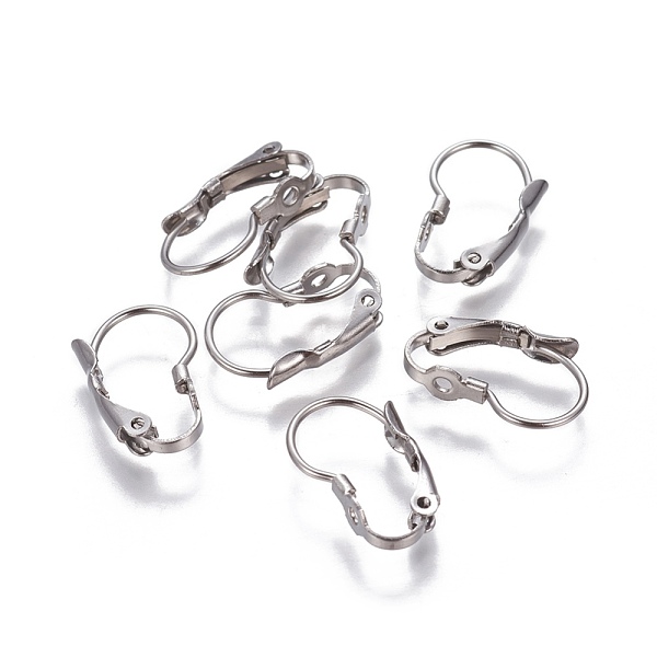PandaHall 304 Stainless Steel Leverback Earrings Findings, Stainless Steel Color, 16x10x3.5mm, Pin: 0.9mm 304 Stainless Steel
PandaHall 304 Stainless Steel Leverback Earrings Findings, Stainless Steel Color, 16x10x3.5mm, Pin: 0.9mm 304 Stainless Steel