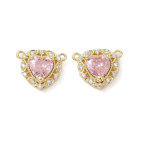 PandaHall Rack Plating Brass Pave Misty Rose Cubic Zirconia Connector Charms, Heart Links, Real 18K Gold Plated, 12x15x6mm, Hole: 1mm...
PandaHall Rack Plating Brass Pave Misty Rose Cubic Zirconia Connector Charms, Heart Links, Real 18K Gold Plated, 12x15x6mm, Hole: 1mm...