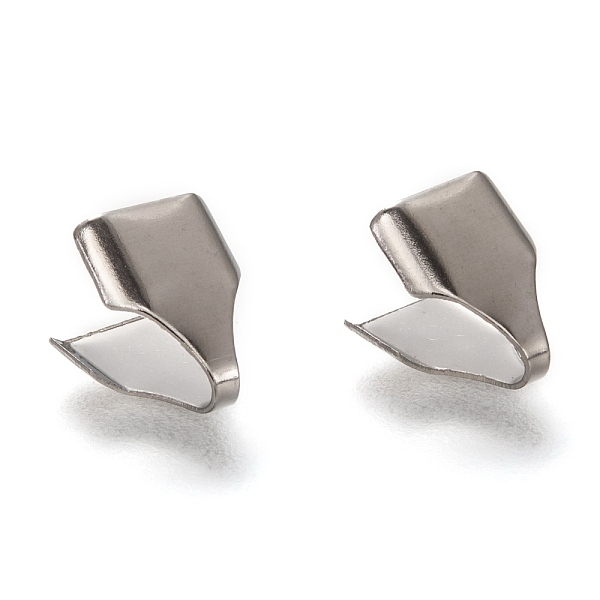 PandaHall 304 Stainless Steel Folding Crimp Ends, Fold Over Crimp Cord Ends, Stainless Steel Color, 8.5x7x2.5mm, Hole: 5x2mm 304 Stainless...
PandaHall 304 Stainless Steel Folding Crimp Ends, Fold Over Crimp Cord Ends, Stainless Steel Color, 8.5x7x2.5mm, Hole: 5x2mm 304 Stainless...