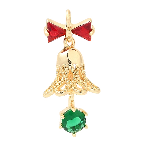 PandaHall Brass Pendants, with Cubic Zirconia, Golden, Christmas Bell, 25x12x12mm, Hole: 2mm Brass+Cubic Zirconia Christmas Bell Green
PandaHall Brass Pendants, with Cubic Zirconia, Golden, Christmas Bell, 25x12x12mm, Hole: 2mm Brass+Cubic Zirconia Christmas Bell Green