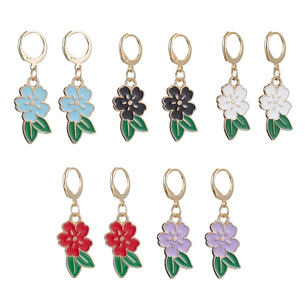PandaHall 5 Pair 5 Color Alloy Enamel Dangle Leverback Earrings, with 304 Stainless Steel Pins, Mixed Color, 41x13mm, 1 Pair/color Alloy..., Multicolor
PandaHall 5 Pair 5 Color Alloy Enamel Dangle Leverback Earrings, with 304 Stainless Steel Pins, Mixed Color, 41x13mm, 1 Pair/color Alloy..., Multicolor