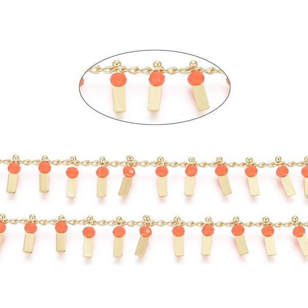 PandaHall 3.28 Feet Handmade Glass Beaded Chains, with Real 18K Gold Plated Brass Curb Chains, Long-Lasting Plated, Soldered, Lead Free &...
PandaHall 3.28 Feet Handmade Glass Beaded Chains, with Real 18K Gold Plated Brass Curb Chains, Long-Lasting Plated, Soldered, Lead Free &...